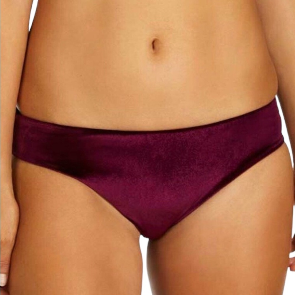 Radio‎ Fiji Maroon Velvet Thalia Bikini Cheeky Bikini Bottom